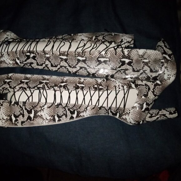 " WILD LIASIONS " Pointed  Toe  Heeled Knee Boots ( BRAND NEW !!!!!!!! - Picture 2 of 4